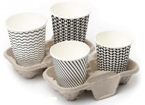 WEB_057401275.jpg BICCHIERE CARTONCINO LAMINATO PE BLACK & WHITE 207ML (7 OZ) - immagine 1