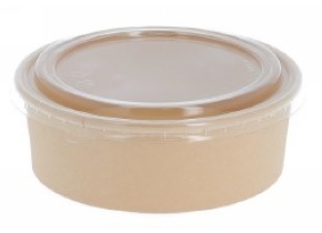 WEB_057401322.jpg INSALATIERA ROT.CART.KRAFT C/LAMIN.PE.750ML.KRAFT Ø14,5CM - immagine 1