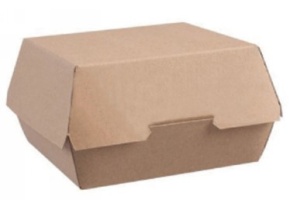 WEB_057401388.jpg PORTA HAMBURGER CARTONCINO KRAFT 118X115 MM H.79 MM - immagine 1