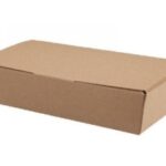 SCATOLA CARTONCINO KRAFT 250/220X125/95 MM H 60 MM