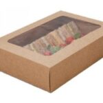 SCATOLA C/FINESTRA MEDIA CART.KRAFT 402X260X82,5MM