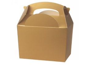 WEB_057401454.jpg SCATOLA DECORATA "MEAL BOX" ORO 152X100X102 MM - immagine 1