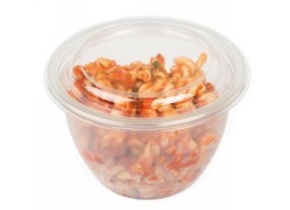 WEB_057401718.jpg CONTENITORE STONDATO "DELIGREEN" RPET TRASPARENTE 550 ML - immagine 1