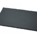 PIATTO RETT.ARDESIA NERO 30X25 CM