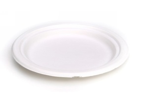 WEB_057401974.jpg PIATTO ROTONDO POLPA CELLULOSA PFAS FREE BIANCO Ø CM. 22 - immagine 1