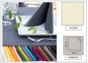 WEB_063700175.jpg TOVAGLIOLO AIRLAID LINEN - 40X40 AVORIO - immagine 1