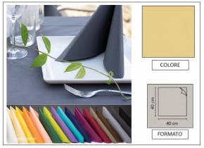 WEB_063700179.jpg TOVAGLIOLO AIRLAID LINEN - 40X40 CHAMPAGNE - immagine 1