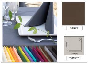WEB_063700180.jpg TOVAGLIOLO AIRLAID LINEN - 40X40 CAFFE" - immagine 1