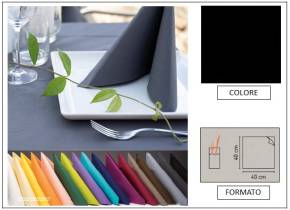 WEB_063700194.jpg TOVAGLIOLO AIRLAID LINEN POCKET40X40 NERO - immagine 1