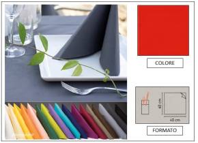 WEB_063700195.jpg TOVAGLIOLO AIRLAID LINEN POCKET40X40 ROSSO - immagine 1