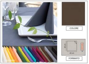 WEB_063700199.jpg TOVAGLIOLO AIRLAID LINEN EIGHT 40X40 CAFFE - immagine 1
