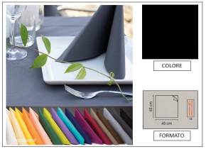 WEB_063700200.jpg TOVAGLIOLO AIRLAID LINEN EIGHT 40X40 NERO - immagine 1