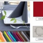 TOVAGLIOLO AIRLAID LINEN EIGHT 40X40 BORDEAUX
