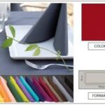 RUNNER AIRLAID LINEN 50X120 BORDEAUX