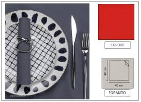 WEB_063700279.jpg TOVAGLIOLO AIRLAID LIGHT P4 ROSSO 40X40 - immagine 1