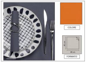 WEB_063700287.jpg TOVAGLIOLO AIRLAID LIGHT 40X40 ARANCIO - immagine 1