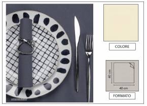 WEB_063700288.jpg TOVAGLIOLO AIRLAID LIGHT 40X40 AVORIO - immagine 1