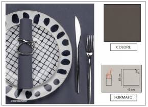 WEB_063700290.jpg TOVAGLIOLO AIRLAID LIGHT POCKET 40X40 CAFFE" - immagine 1