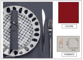 WEB_063700291.jpg TOVAGLIOLO AIRLAID LIGHT POCKET 40X40 BORDEAUX - immagine 1