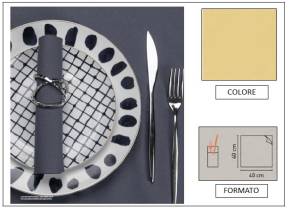 WEB_063700292.jpg TOVAGLIOLO AIRLAID LIGHT POCKET 40X40 CHAMPAGNE - immagine 1
