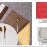 TOVAGLIOLO AIRLAID DAMASCATO LINEN 40X40 ROSSO