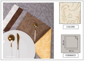 WEB_063700312.jpg TOVAGLIOLO AIRLAID DAMASCATO LINEN 40X40 AVORIO - immagine 1