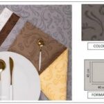 TOVAGLIOLO AIRLAID DAMASCATO LINEN 40X40 GRIGIO