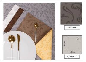 WEB_063700314.jpg TOVAGLIOLO AIRLAID DAMASCATO LINEN 40X40 GRIGIO - immagine 1