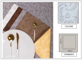 WEB_063700315.jpg TOVAGLIA LINEN DAMASCATA 100X100 BIANCO/PERLA - immagine 1