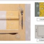 TOVAGLIA 100X100 AIRLAID BOLLICINE OCRA
