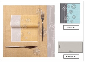 WEB_063700453.jpg RUNNER 50X120 AIRLAID BOLLICINE AZZURRO - immagine 1