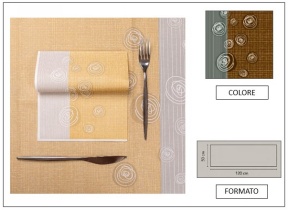 WEB_063700455.jpg RUNNER 50X120 AIRLAID BOLLICINE CAFFE` - immagine 1