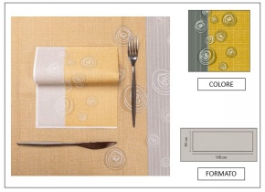 WEB_063700456.jpg RUNNER 50X120 AIRLAID BOLLICINE OCRA - immagine 1