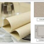 TOVAGLIA 100X100 AIRLAID CADI" CAFFE`
