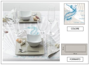WEB_063700499.jpg RUNNER 50X120 AIRLAID CONCHIGLIA SABBIA - immagine 1
