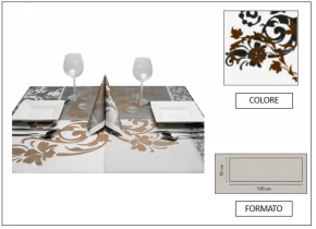 WEB_063700550.jpg RUNNER 50X120 AIRLAID FOUR SEASON CAFFE` - immagine 1