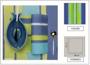 WEB_063700622.jpg TOVAGLIA 100X100 AIRLAID ONDA VERDE LIME/CELESTE/BLU - immagine 1