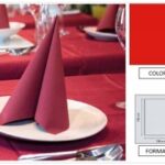 TOVAGLIA 150X150 POLIESTERE VANITY ROSSO