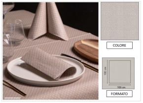 WEB_063701217.jpg TOVAGLIA 100X100 AIRLAID CROCHET TORTORA - immagine 1