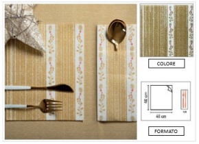 WEB_063701255.jpg TOVAGLIOLO POCKET GOCCE DI NATALE 40X40 CM ORO - immagine 1
