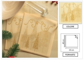 WEB_063701262.jpg TOVAGLIOLO CHRISTMAS 40X40 CM CHAMPAGNE - immagine 1