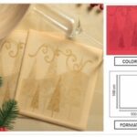 TOVAGLIA CHRISTMAS 100X100 ROSSO 100 PZ