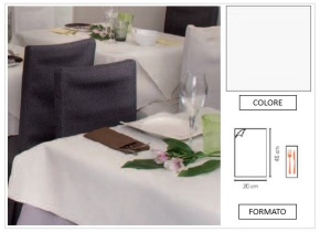 WEB_063701295.jpg TOVAGLIOLO AIRLAID MINOTTO P/4 20X40 BIANCO - immagine 1