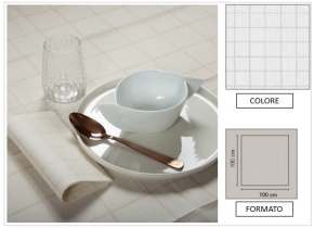 WEB_063701328.jpg TOVAGLIA AIRLAID BAROLO 100X100T GRIGIO PERLA - immagine 1