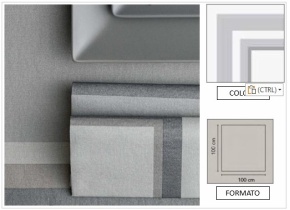 WEB_063701332.jpg TOVAGLIA AIRLAID BOHEME 100X100 GRIGIO - immagine 1
