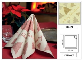 WEB_063701377.jpg TOVAGLIOLO ALBERO DI STELLE 40X40 CM ORO - immagine 1