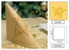 WEB_063701394.jpg TOVAGLIA NOEL 100X100 CM CHAMPAGNE - immagine 1