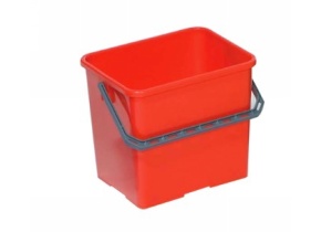 WEB_128200130.jpg SECCHIO PLASTICA ROSSO LT. 6 - immagine 1