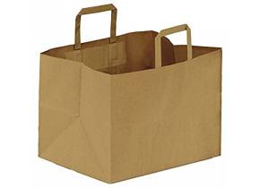 WEB_192900005.jpg BORSE SHOPPERS 28X16 H. 30 CARTA AVANA C/MANIGLIA - immagine 1