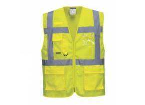 WEB_212100265.jpg GILET EXECUTIVE ATHENS MESHAIR ARANCIO O GIALLO TG. S-3XL - immagine 1